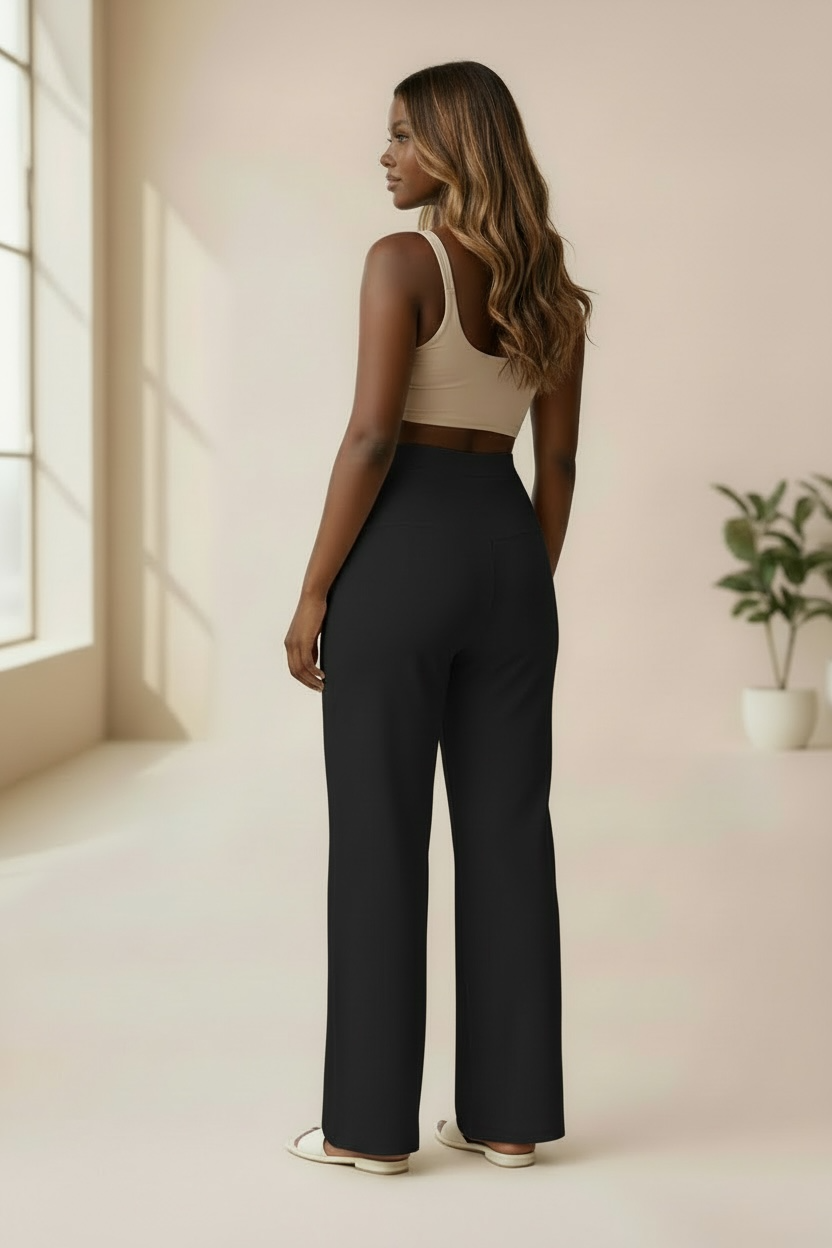 CloudSoft™ Full Belly Maternity Pants Black